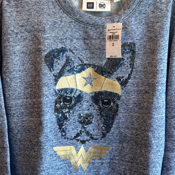 New GAP DC Wonder Dog Sweatshirt size M (8) - Picture 3 of 3